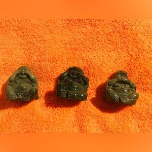 Laughing Buddha Statues Lucky Happy Budha Hear-No, See-No, Speak-No Evil